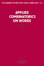 Applied Combinatorics on Words