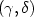 (\gamma,\delta)