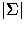 $\vert\Sigma\vert$