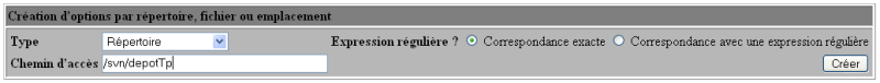 Créer un répertoire Apache