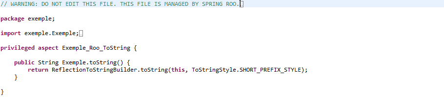 Spring fichier aj toString