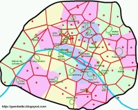 Diagramme de Voronoï des MacDos parisiens